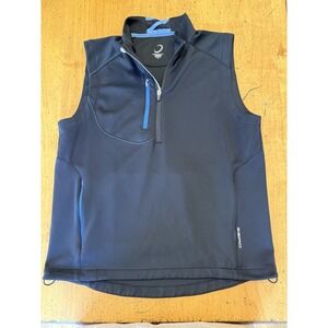 Zero Restriction Z500 1/4 Zip Golf Vest Men's Medium Blue Tour Series No Logos